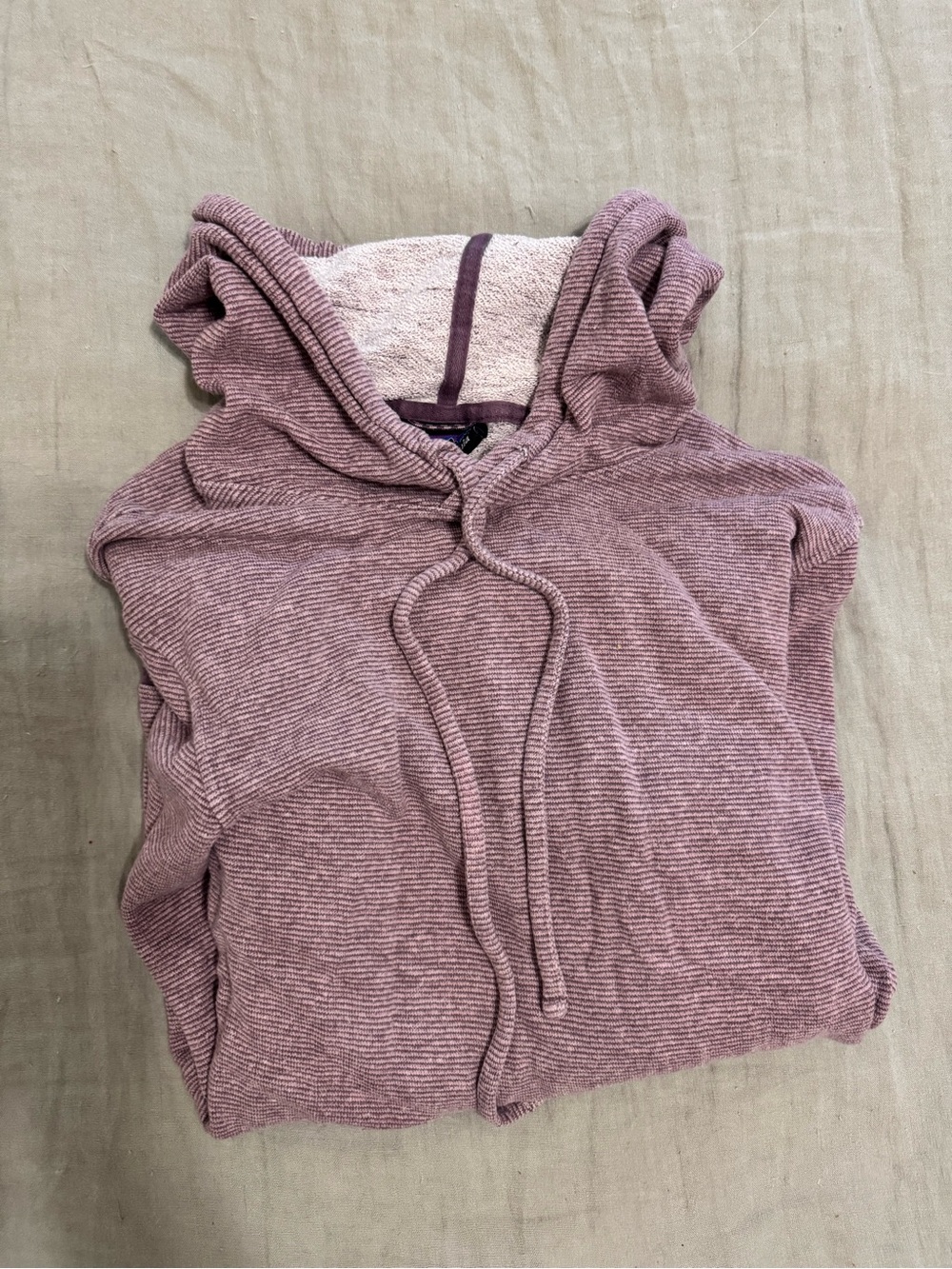 Patagonia Rosewood Striped Ribbed Hooded Pullover